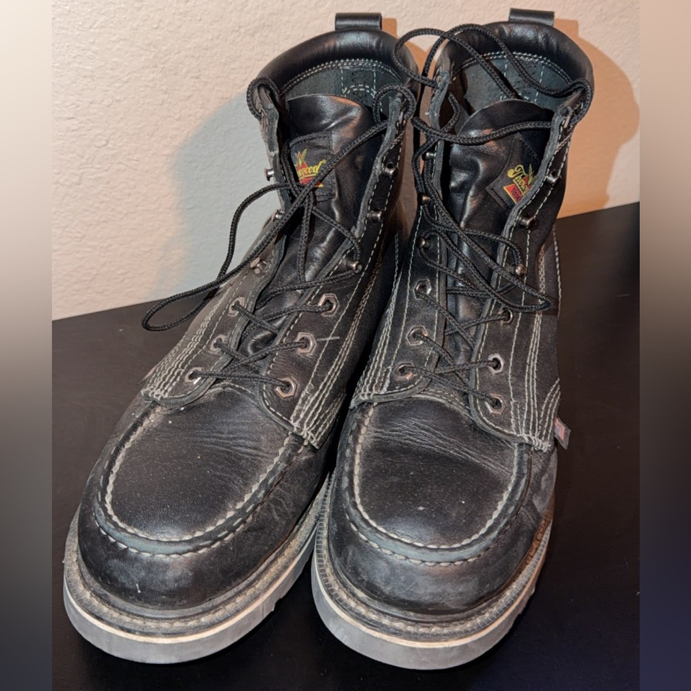 Classic Black Leather Men's Boots